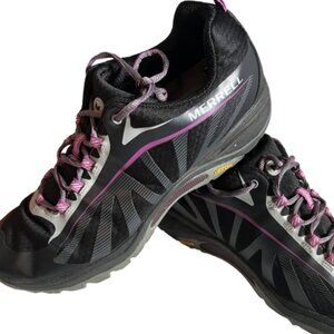 Merrell Trail Glove 4 Shoes Womens Size 11 Vibram Black Pink Barefoot Running